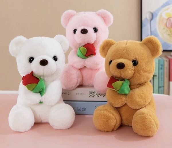 400436 OSO Surtidos CON ROSA 25cm Osos de Peluche