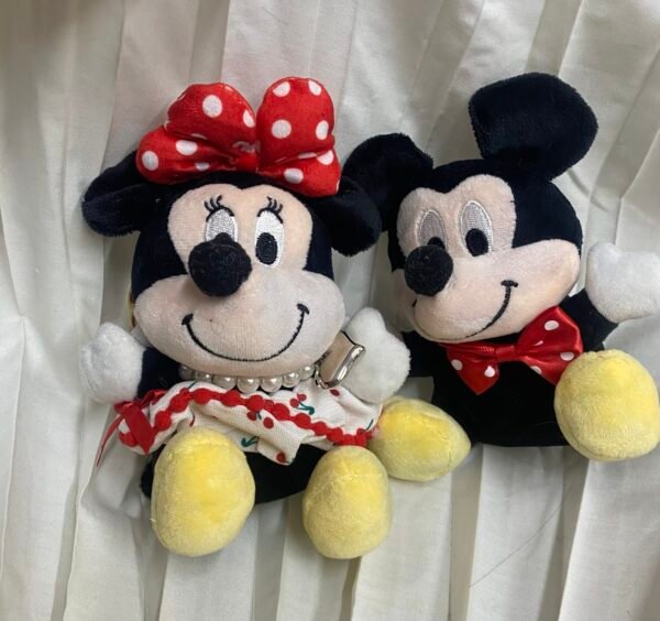M1111 Llaveros de Peluche Mickey y Minnie