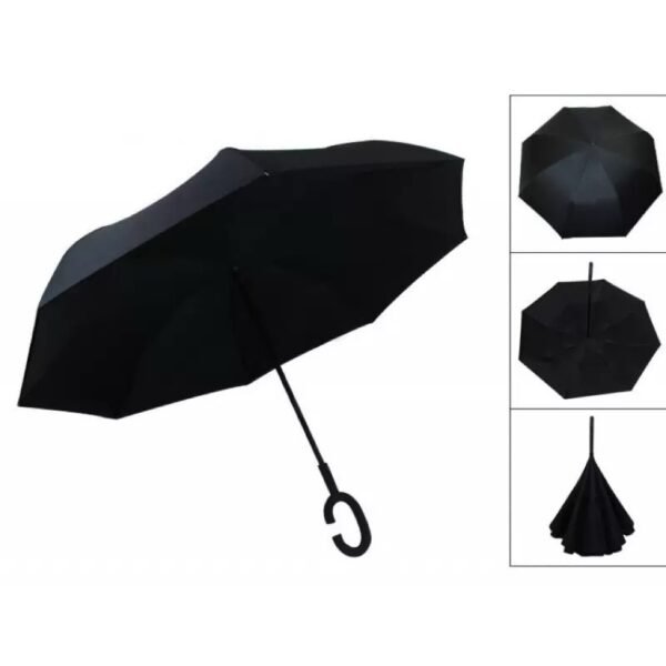 Paraguas invertido Negro