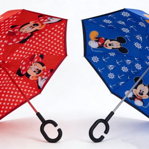 19inch Paraguas invertido sublimado de varios personajes con Doble Tela