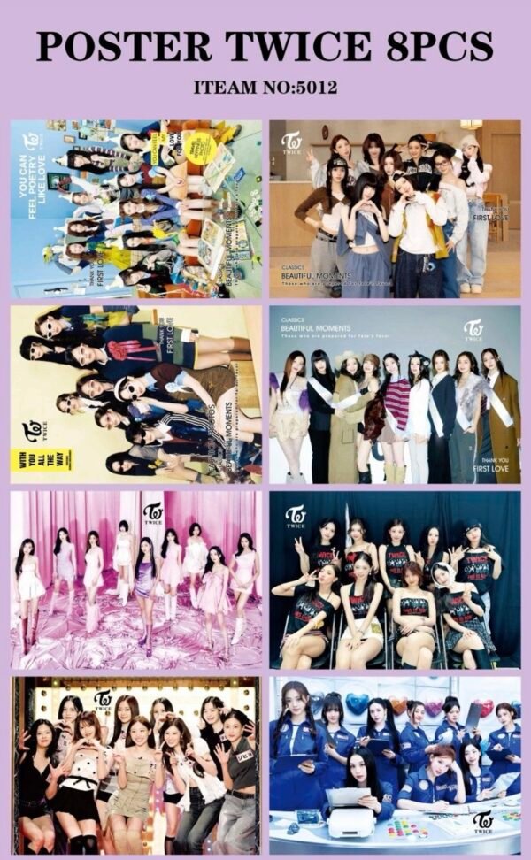 No.5012 Twice Poster con 8 Pzs