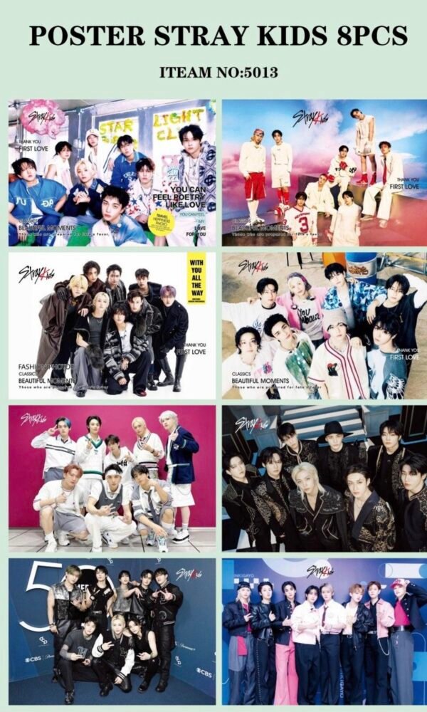 No.5013 Straykids Poster con 8pzs