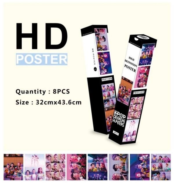 No.5052 Kpop Poster con 8 pzs