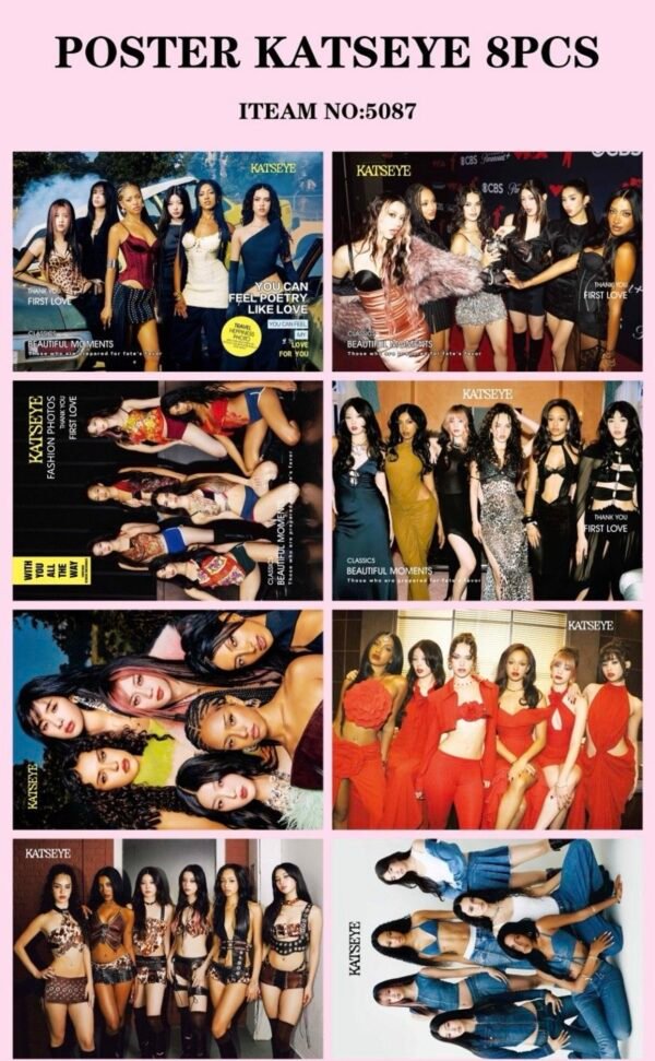 No.5087 KATSEYE Poster con 8 pzs