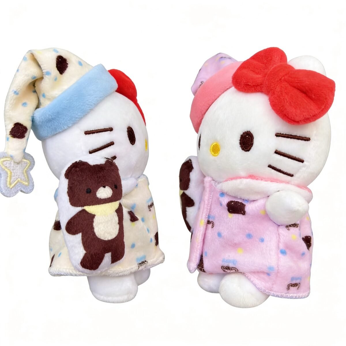 AR-2144 Llaveros de Peluche Kitty Con Pijama